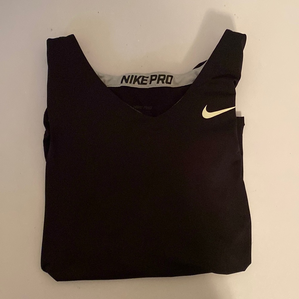 Nike Pro Black Long Sleeve with thumb wholes